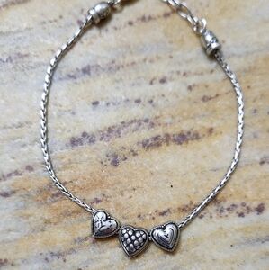 Enchanted Hearts Anklet Brighton 9-10" adjustable excellent condition